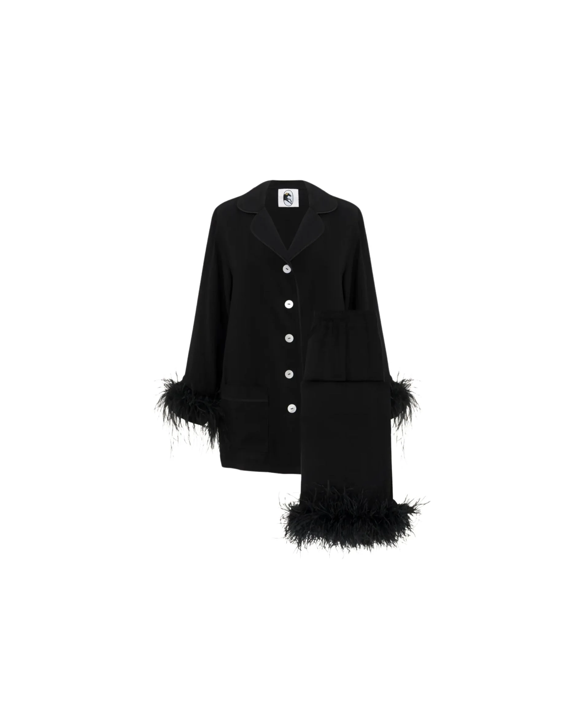 Party Pajamas Set with Detachable Feathers