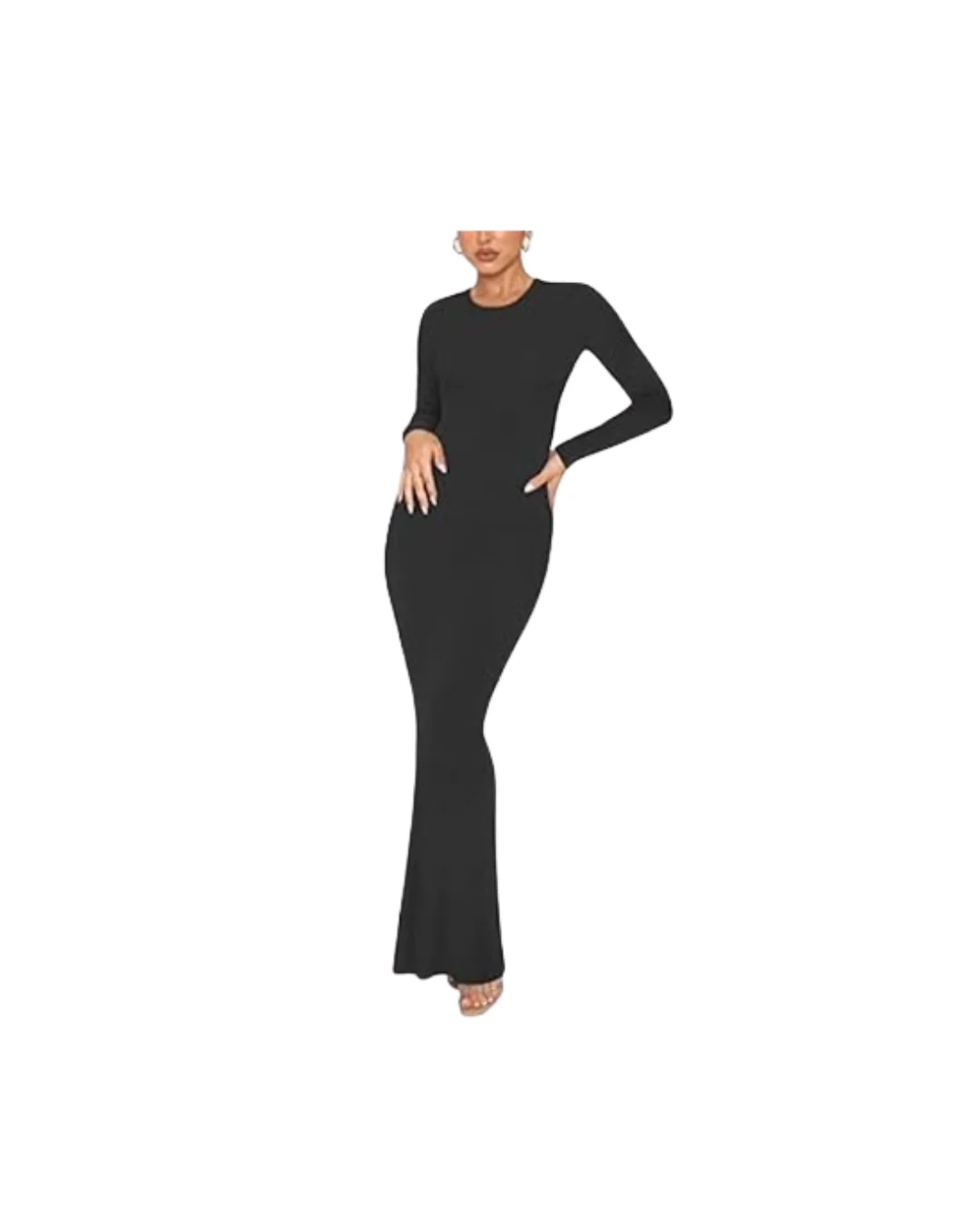 Women’s Sexy Crew Neck Lounge Long Dress